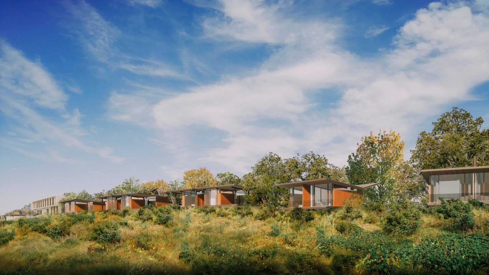 Hashke Lane, a riverfront land in Wimberley, Texas